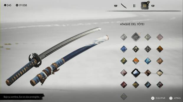 Ghost of Yotei - Conjuntos de armas, Ataque del Yotei