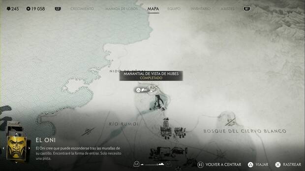 Ghost of Yotei - Manantiales en la Llanura de Ishikari, ubicacin del Manantial de vista de nubes