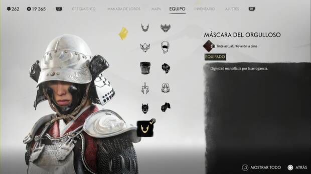 Ghost of Yotei - Mscaras, Mscara del Orgulloso