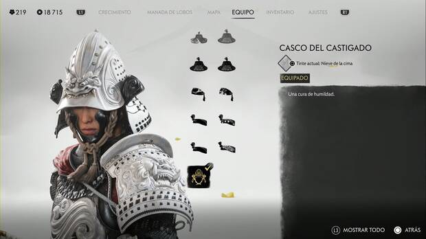 Ghost of Yotei - Cascos, Casco del Castigado