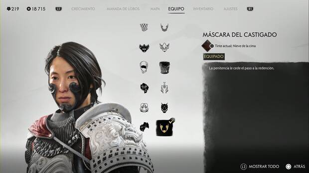 Ghost of Yotei - Mscaras, Mscara del Castigado