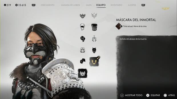 Ghost of Yotei - Mscaras, Mscara del Inmortal