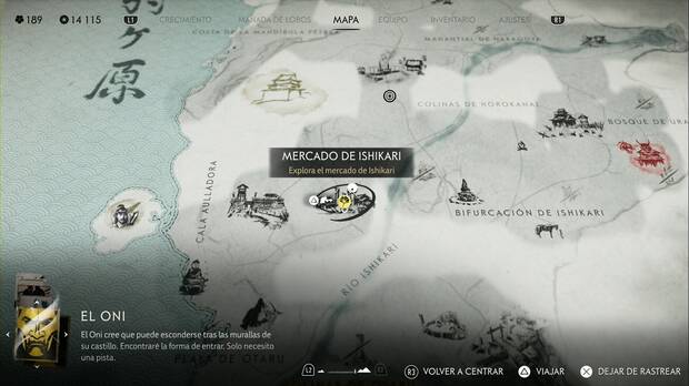 Ghost of Yotei - ubicacin del merado de Ishikari