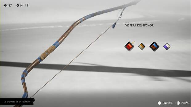 Ghost of Yotei - Conjuntos de armas, Vspera del honor