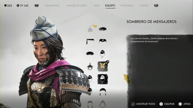 Ghost of Yotei - Cascos, Sombrero de mensajeros