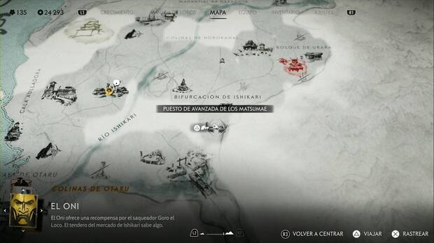 Ghost of Yotei - Relatos en la Llanura de Ishikari, ubicación donde comienza la misión Cobijo contra la tormenta