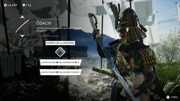 Ghost of Yotei - Conjuntos de armas, Espritu de la montaa