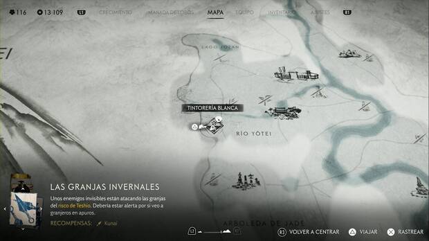 Ghost of Yotei - Ubicacin de la Tintorera blanca en las Praderas de  Yotei