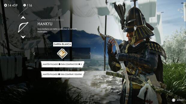 Ghost of Yotei - Conjuntos de armas, Garra blanca