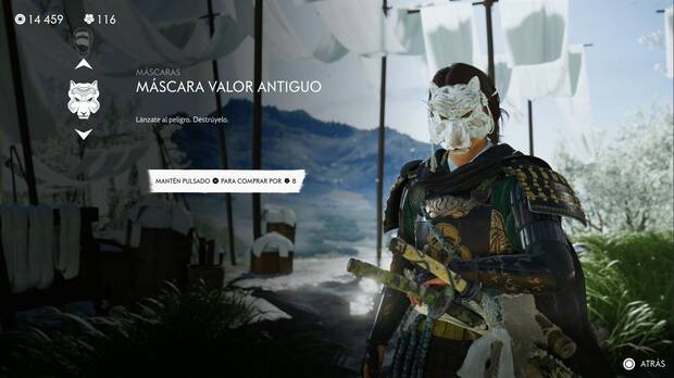 Ghost of Yotei - Mscaras, Mscara valor antiguo