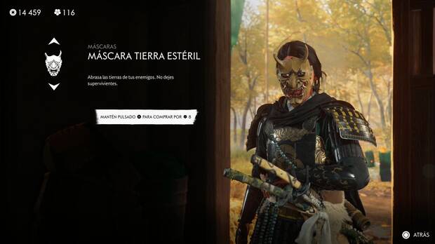 Ghost of Yotei - Mscaras, Mscara tierra estril