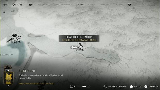 Ghost of Yotei - Pilares de los cados en las Praderas de Yotei, ubicacin del pilar #3