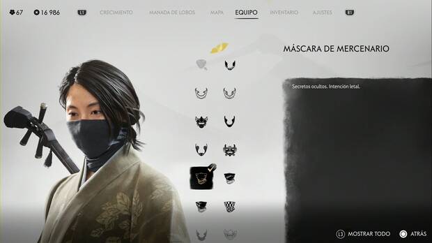 Ghost of Yotei - Mscaras, Mscara de mercenario