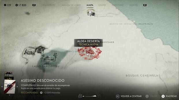 Ghost of Yotei - Campamentos de los Seis en el Risco de Teshio, ubicación de la Aldea desierta