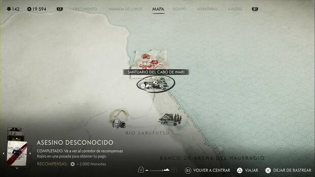 Ghost of Yotei - Campamentos de los Seis en el Risco de Teshio, Escondite del cabo de Inari, ubicación del santuario del cabo de Inari