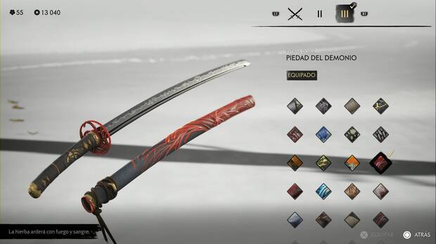 Ghost of Yotei - Conjuntos de armas, Piedad del demonio