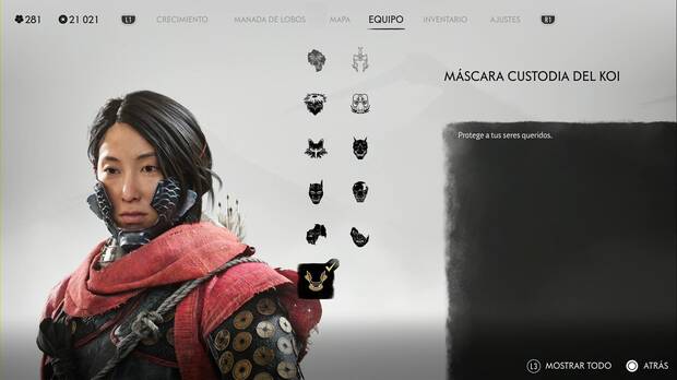 Ghost of Yotei - Mscaras, Mscara Custodia del koi