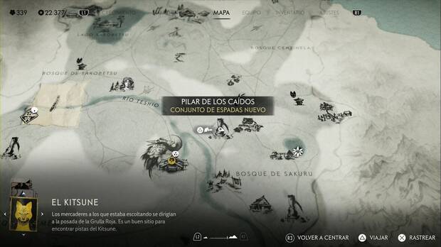 Ghost of Yotei - Pilares de los cados en el Risco de Teshio, ubicacin del pilar #1 en el Risco de Teshio