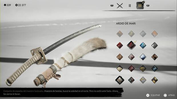 Ghost of Yotei - Conjuntos de armas, Ardid de Inari