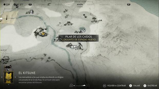 Ghost of Yotei - Pilares de los cados en el Risco de Teshio, ubicacin del pilar #3 en el Risco de Teshio