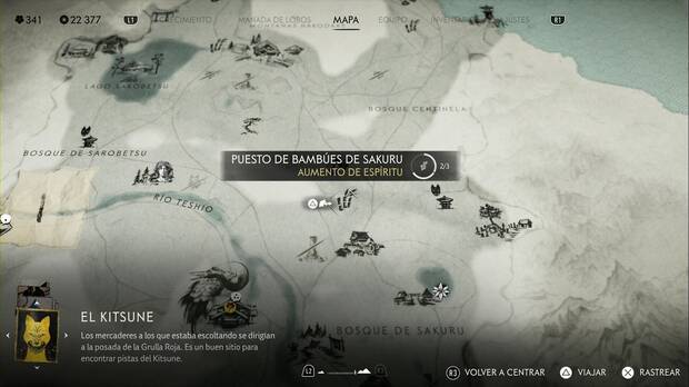 Ghost of Yotei - Puestos de bambúes en el Risco de Teshio, ubicación del puesto de bambúes de Sakuru