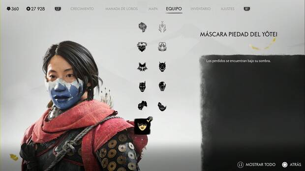 Ghost of Yotei - Mscaras, Mscara Piedad del Yotei