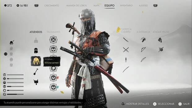 Ghost of Yotei - Armaduras, Kimono carmesí