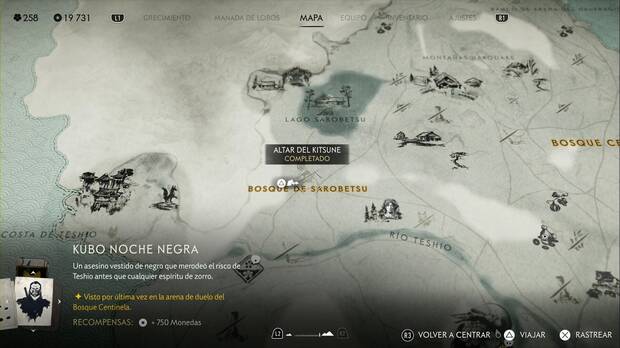 Ghost of Yotei - Recompensas en el Risco de Teshio, ubicacin de Katagiri el Ventisca