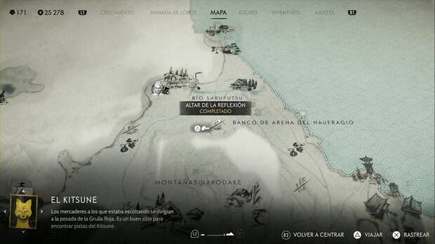 Ghost of Yotei - Altares de la reflexión en el Risco de Teshio, ubicación del altar #12