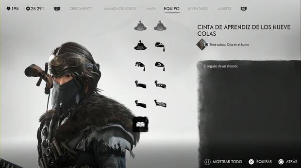 Ghost of Yotei - Cinta de aprendiz de los Nueve Colas