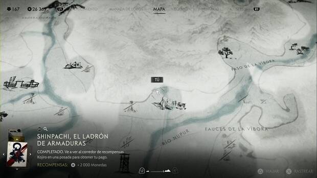 Ghost of Yotei - Hallazgos ainu en las Praderas de Yotei, ubicacin del Aro de ku-e-shinok