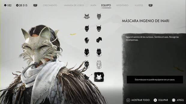 Ghost of Yotei - Mscaras, Mscara Ingenio de Inari