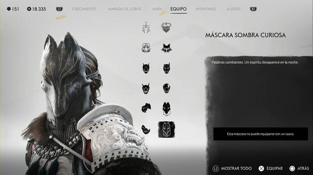 Ghost of Yotei - Mscaras, Mscara sombra curiosa