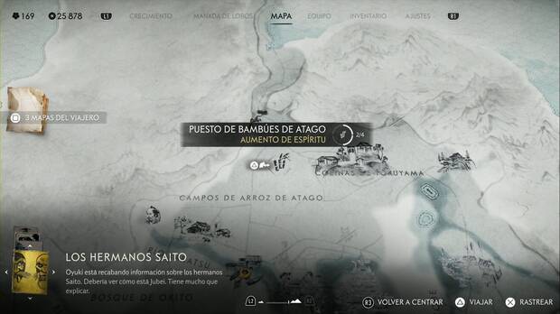 Ghost of Yotei - Puestos de bambúes en la Costa de Oshima, ubicación del puesto de bambúes de Atago