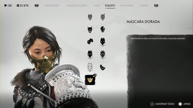 Ghost of Yotei - Máscaras, Máscara dorada