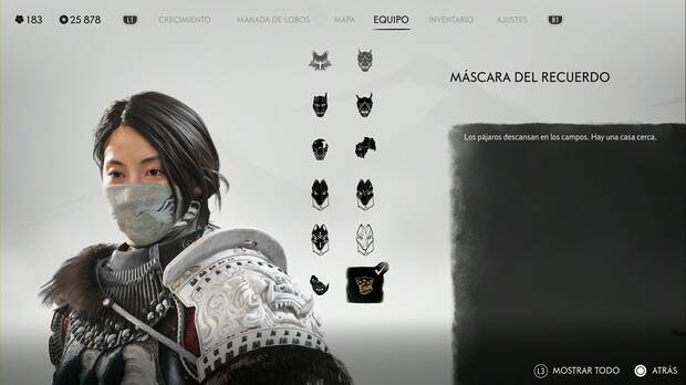 Ghost of Yotei - Mscaras, Mscara del recuerdo