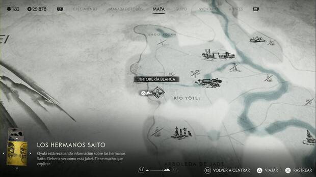 Ghost of Yotei -Tintorerías, ubicación de la tintorería blanca