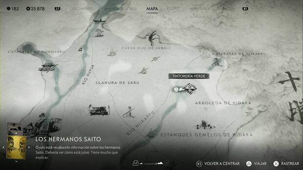 Ghost of Yotei -Tintorerías, ubicación de la tintorería verde