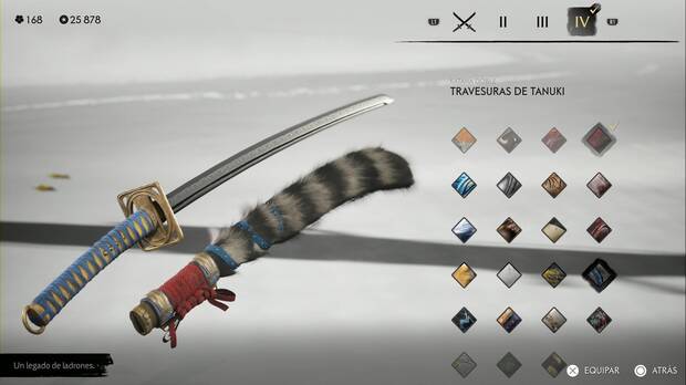 Ghost of Yotei -Conjuntos de armas, Travesuras de tanuki