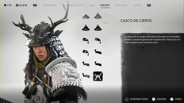 Ghost of Yotei - Cascos, Casco de Ciervo