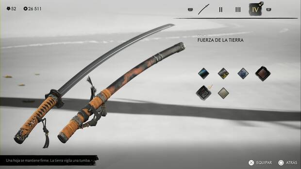 Ghost of Yotei - Conjuntos de armas, Fuerza de la tierra