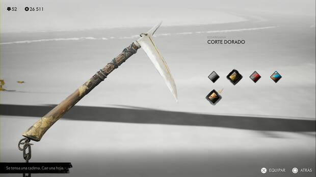 Ghost of Yotei - Conjuntos de armas, Corte dorado