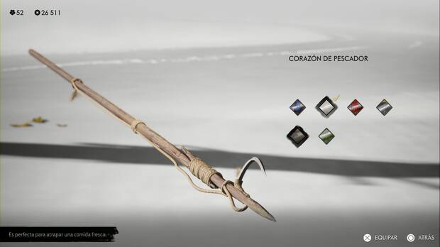 Ghost of Yotei - Conjuntos de armas, Corazn de pescador