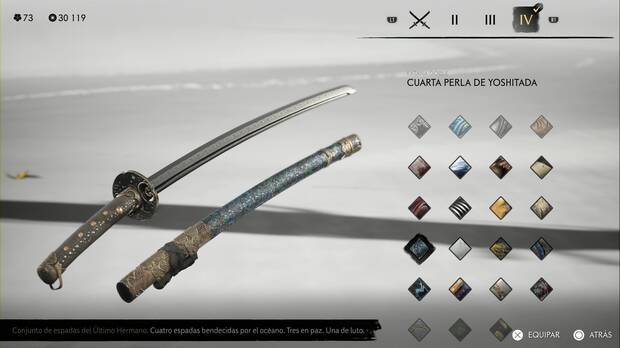 Ghost of Yotei - Conjuntos de armas, Cuarta perla de Yoshitada