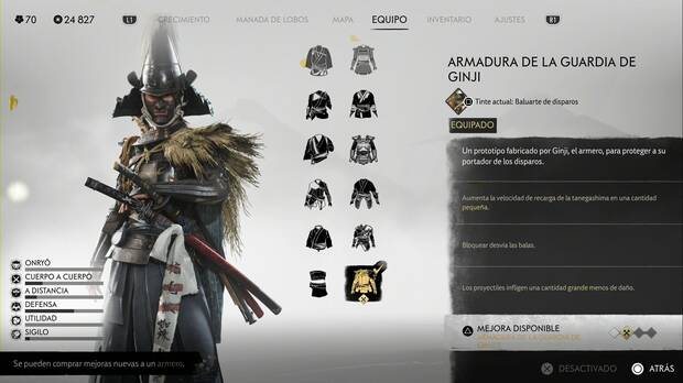 Ghost of Yotei - Armadura de la guardia de Ginji