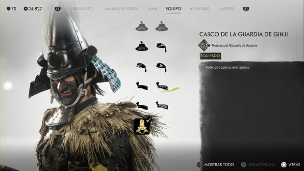 Ghost of Yotei - Casco de la guardia de Ginji