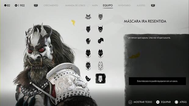 Ghost of Yotei - Mscara ira resentida