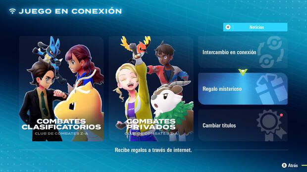 Leyendas Pokmon: Z-A - Activar los regalos misteriosos