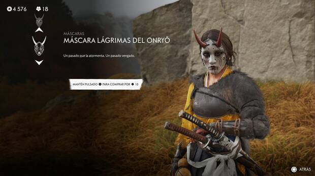 Ghost of Yotei - Mscara lgrimas del onryo