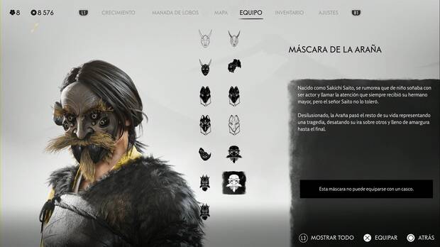 Ghost of Yotei - Mscara de la Araa